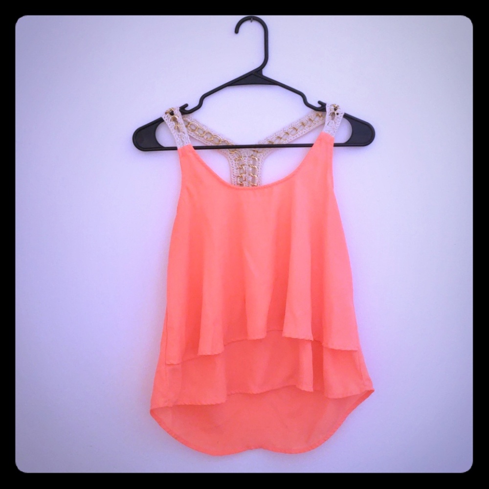 Charlotte russe silk tank top